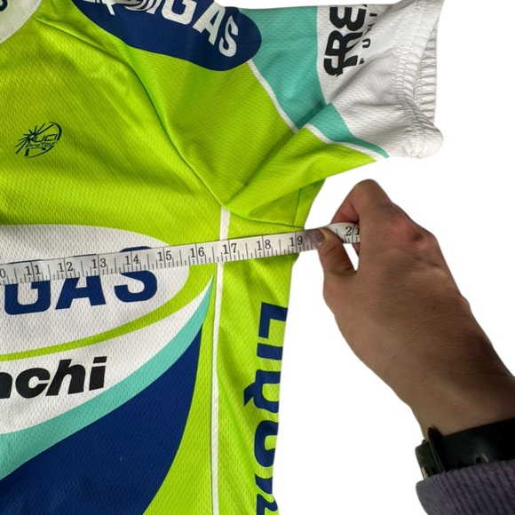 Vintage Liquigas Bianchi Pro Cycling Jersey - Santini SMS - Size M (44/46) N203 - Picture 4 of 6